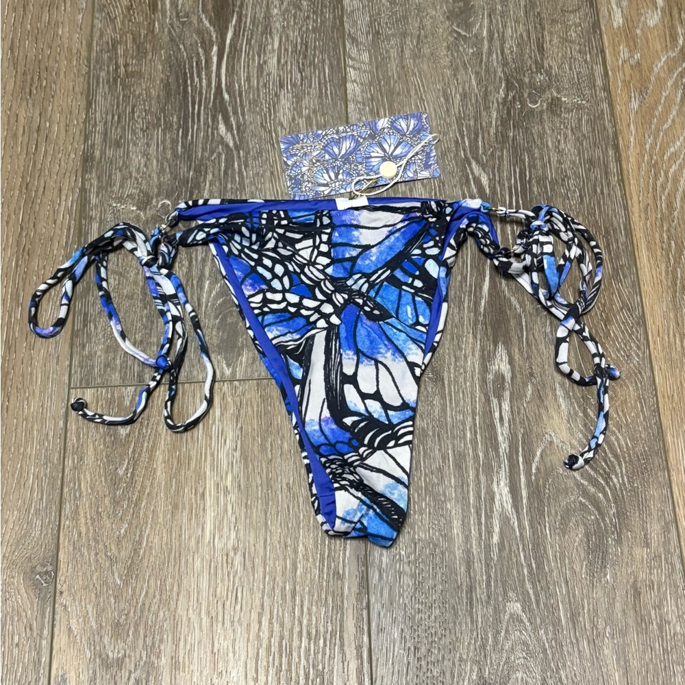Toluca Side Tie Eva Mini Swimsuit Bottoms Womens Medium New with Tags - Picture 2 of 6